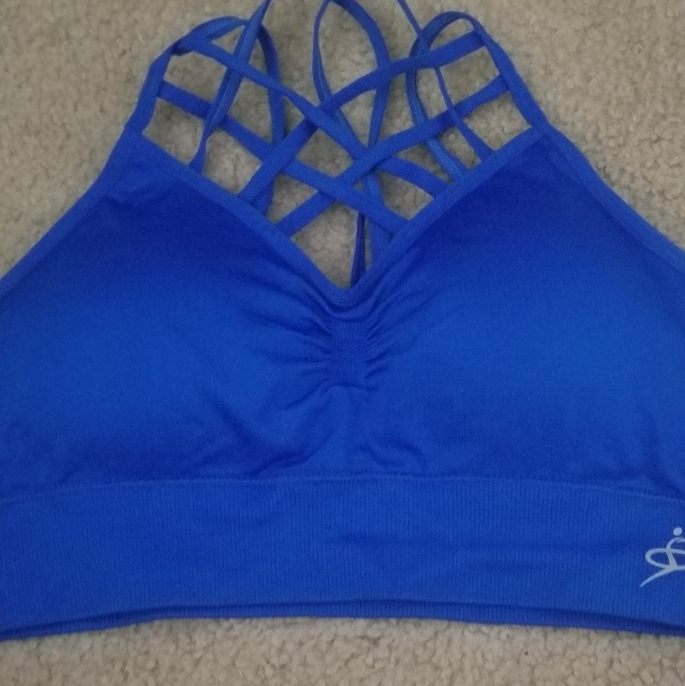 Small strappy bralette blue